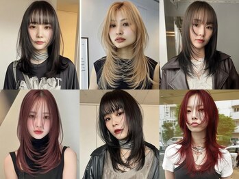 ネハス 名古屋栄店(nehus.)の写真/カット×絶妙カラ-で伸ばしかけもイメチェン×可愛いStyle[名古屋/栄/ブリ-チ/レイヤ-カット/ダブルカラ-]