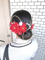 ソノ(sono)&nbsp;タイトシニヨン 水引ヘア 成人式ヘア 振袖ヘア 和装ヘア