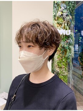 モリオフロムロンドン 大宮店(morio from London) 無造作パーマ×マッシュショート(金山)