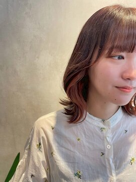 髪質改善/顔周りレイヤーカット/グレージュ[千葉/千葉駅]