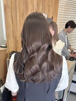 ネオリーブウリ 二子玉川店(Neolive uri)&nbsp;ミディアムヘア暗めカラーデザインカラーフェイスフレーミング