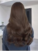 ブリーチなし大人ロングレイヤー/ココアブラウン