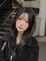 アマテラスゼロ 新宿(AMATELAS zero)&nbsp;AMATELAS /ナチュラルレイヤー/オリーブグレージュ顔まわり