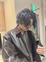 キャンバス バイ ネオリーブ 横浜西口(Canvas by neo.)&nbsp;横浜★センターパートのスパイラルルーズパーマ