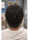 波巻きツイストスパイラルウルフサーフカール