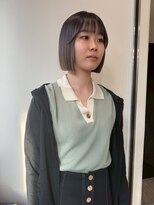 ブリックバイブレイス 千葉 千葉中央(brick by brace)&nbsp;ミルクティーブロンド/ダークブルー/デジタルパーマ/千葉駅