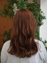 オルガ(orga)&nbsp;白髪もぼかせるオレンジ系カラーのロング