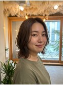大人ナチュラルな外ハネボブ