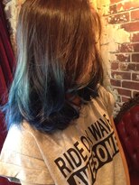 アンジュ 南海なんば駅前店(ange treatment & head spa) 深海ブルーグラデ【ange treatment & head spa】