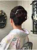 訪問着着付けとヘアーセット