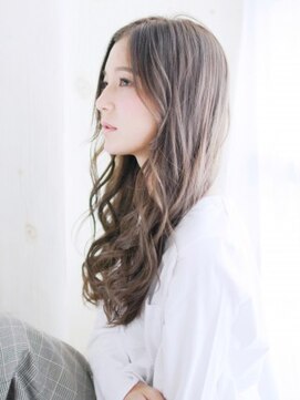 ナル 白山神社参道通り店(nalu) 透け感ベージュのミックスカール