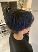 ハンサムショート ブルーブラックカラー