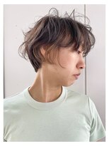 スティードトーキョー(Steed Tokyo)&nbsp;earring color"sheer biege" × mannish short【Steed/立川】