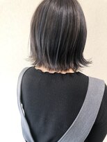 スーパーカット 元町店(SUPER CUT)&nbsp;ハイライト　ボブ　ダークグレージュ　切りっぱなし