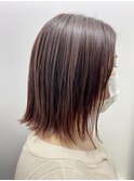 ナチュラルハイライトピンクバイオレットボブ【林京平】