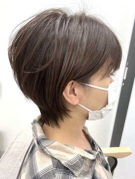 フレーム ヘア ルーム 天王寺駅前店(FRAME hair room) 【FRAME天王寺駅前/全席個室サロン】襟足長め大人ショート♪