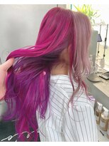 シェリ ヘアデザイン(CHERIE hair design) 派手カラーピンク×パープル☆