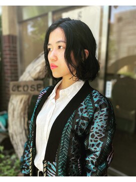 ゴエン ヘアーデザイン(goen hair design) 伸ばしかけのパーマデザイン