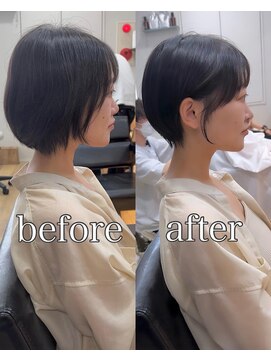 ビュー フクオカ(VIEW FUKUOKA) 美髪にオトナかわいいホワイトグレージュネビージュショートボブ