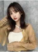 スタイリング簡単外ハネミディアム