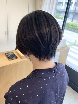 トリート 津田沼店(TREAT) 丸みショート×オリーブブラウン