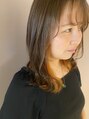 ヘアーエスクールシーユー 枚方T-SITE店(hair S.COEUR×Cu) インナーカラーオレンジ（ヘナ）