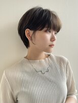 イヴォークトーキョーオーサカ(EVOKE TOKYO osaka)&nbsp;20代おすすめヘア 耳かけ マッシュショート