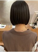 ボブ/ミニボブ/切りっぱなし/前髪/顔周りカット/銀座一丁目