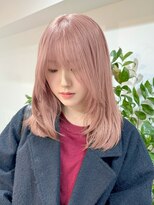ダブルカラーミルクティーベージュピンクラベンダーベージュ20代
