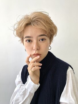 ヒール 銀座(heel) ショートヘア/ショートボブ/グレージュ