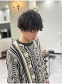 こなれ感が溢れる大人マッシュパーマ　スパイラルパーマ