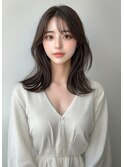 【ロングヘア　前髪あり　韓国ヘア　#4】#渋谷駅#韓国#髪質改善