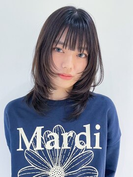 アイティー バイ アルバム 浦和店(IT by ALBUM) 顔周りレイヤー韓国ヘアくびれヘアミディアム_ba492882