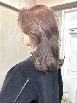 ファビ 渋谷(Fab) くびれヘア/暗めカラー/アプリコットオレンジ/縮毛矯正