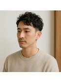 大人メンズショートナチュラルパーマ　20代 30代 40代 50代 60代