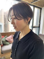 ヌード(NUDE)&nbsp;NUDE30代40代前髪なしショートハンサムショート大人ショートボブ