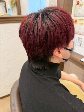 アミリー ひたち野うしく店(Amily) ハイライトバレイヤージュダブルカラーケアブリーチ20代30代