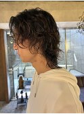 メンズ　ミディアム　パーマ