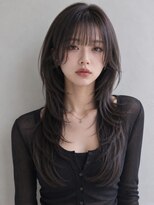 ネオリーブウリ 二子玉川店(Neolive uri)&nbsp;ミディアムヘア暗めカラーデザインカラーフェイスフレーミング