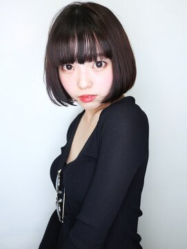 ラウンジ モリオ イケブクロ(Lounge MORIO Ikebukuro) 【morio池袋】可愛いエフォートレス黒髪ショートボブ