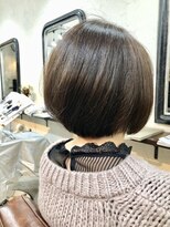 エトネ ヘアーサロン 仙台駅前(eTONe hair salon) 30代.40代,50代 前下がり 丸みショート 大人ボブ