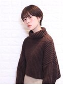 【bellus】イルミナカラー×大人可愛い耳かけマッシュショート