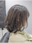 ナチュラルグレージュ×エアリーミディ×透け感抜け感