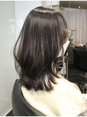 ショコラベージュメルティカラー☆くびれヘアカールベビーバング