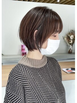 サロンドミルク 新百合ヶ丘店(salon de MiLK) 自然な丸みの大人可愛いショート［新百合ヶ丘］