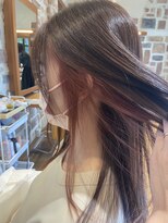 オッジ 六本松店(oggi)&nbsp;インナーカラー(イヤリング)アッシュピンク