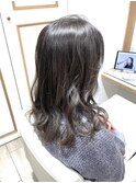 透け感アッシュグレージュ