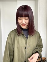 カサネ(casane)&nbsp;ワインレッドカラー、ぷつっとスタイル