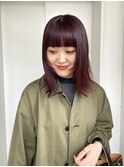 ワインレッドカラー、ぷつっとスタイル