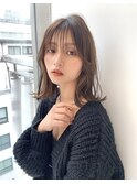 20代30代透明感暗髪アッシュブルーグレージュ丸みボブロブ